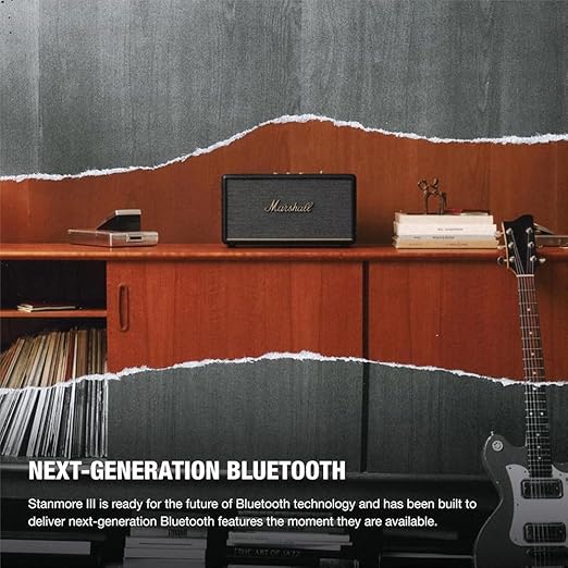 610LXuwfGYL._SX522_ Marshall Stanmore III Wired Connectivity Home Speaker with Bluetooth 5.2 & RCA or 3.5mm Input - Brown - Image 3