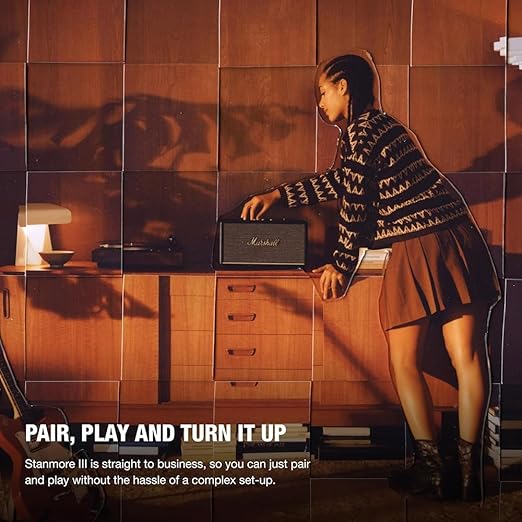 611GExYBVnL._SX522_ Marshall Stanmore III Wired Connectivity Home Speaker with Bluetooth 5.2 & RCA or 3.5mm Input - Brown - Image 2